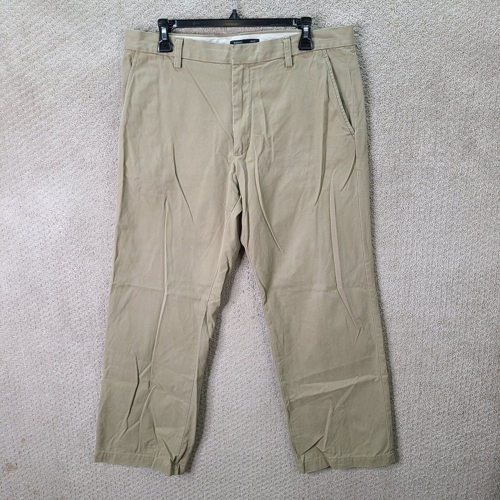 Banana Republic Pants Mens 34x30 Khaki Dawson Chino 100% Cotton Casual Workwear